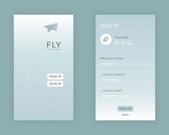 Prompt: Design a sign up page, modal, form, app screen, etc.